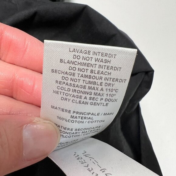 See by Chloe Daisy Crochet Overlay Black Dress Retro A-Line Floral 38 Medium - Picture 16 of 16